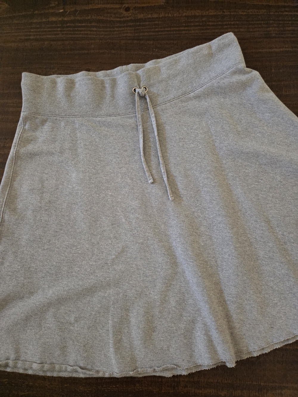 Tommy Hilfiger Casual Drawstring Skater Skirt - Light Gray